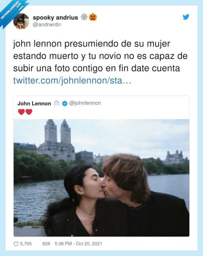 presumiendo,contigo,john lennon,muerto