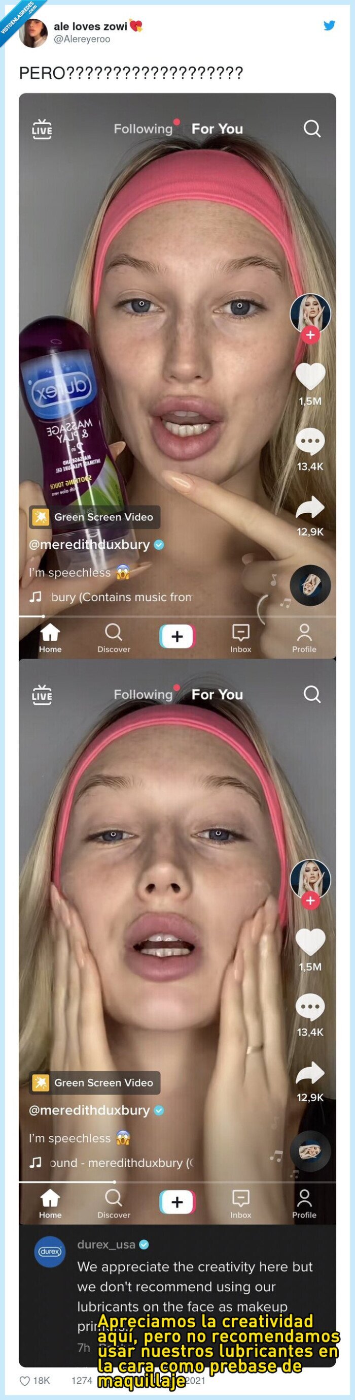 DUREX,lubricante,tiktok,tonta,liada