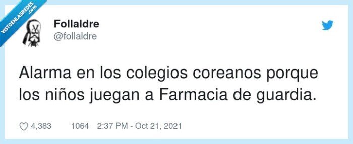 colegios,coreanos,farmacia de guardia,alarma