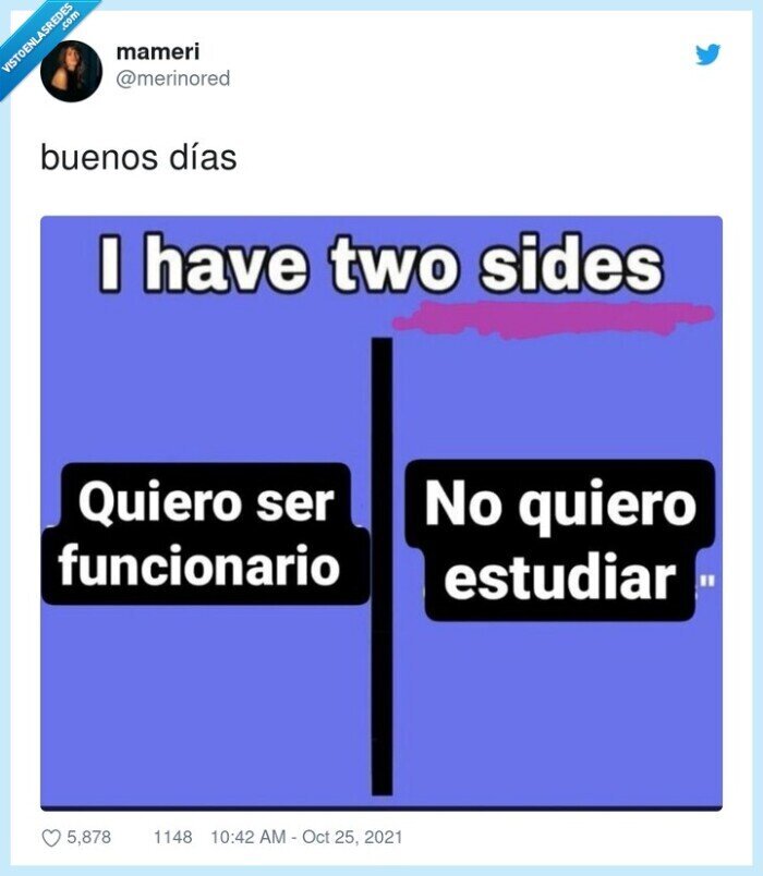 funcionario,estudiar,2 caras