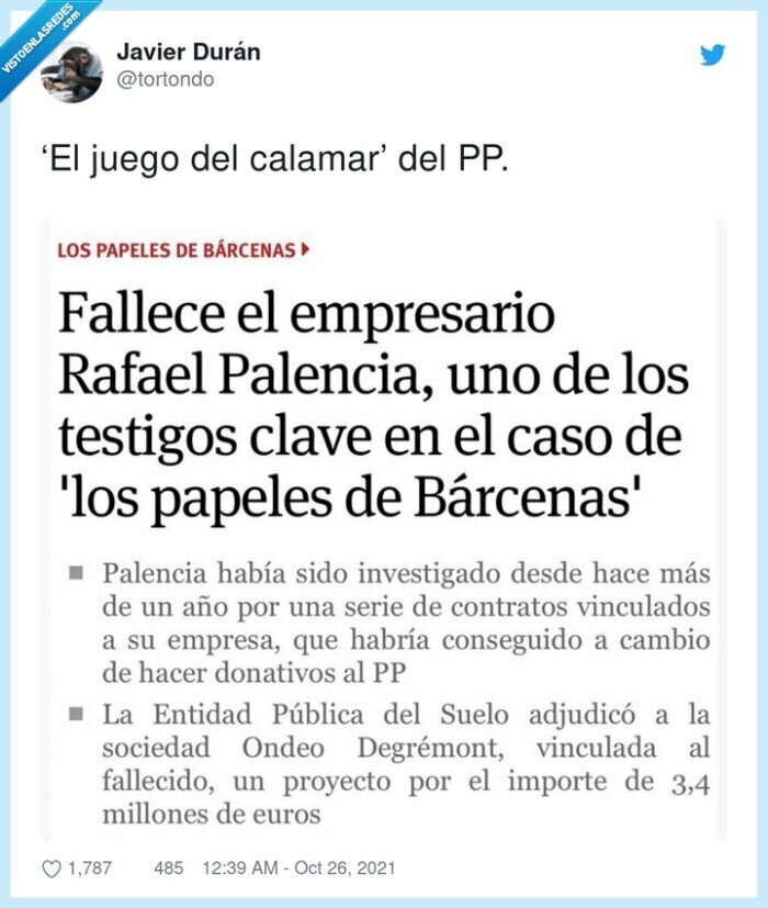 el juego del calamar,barcenas,pp