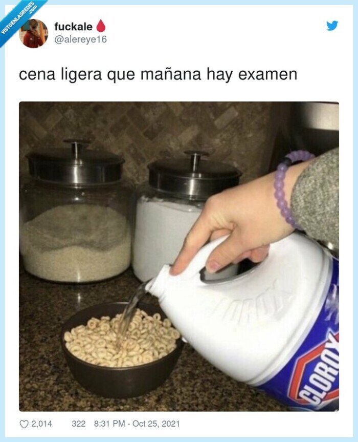mañana,ligera,examen,cena