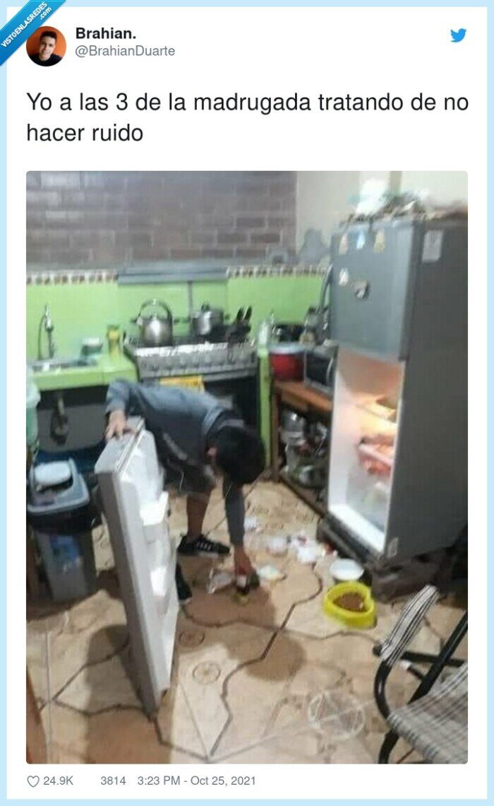 madrugada,tratar,hacer ruido