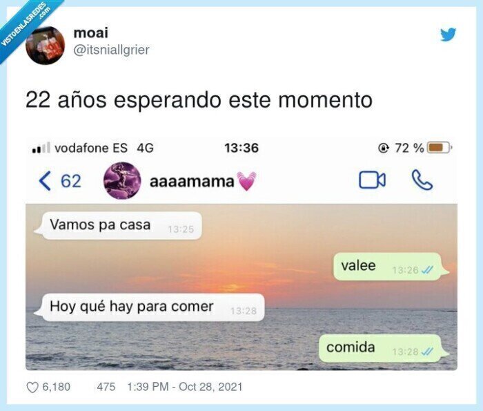 esperar,momento,madre,comida,comer