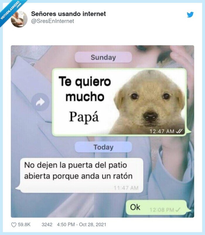 padre,expresivo,whatsapp,seco,corto