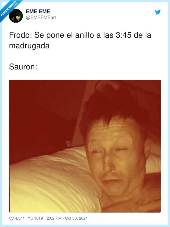 madrugada,anillo,sauron,frodo