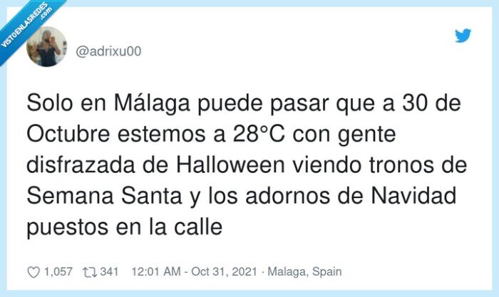 disfrazada,halloween,malaga,navidad,adornos,octubre