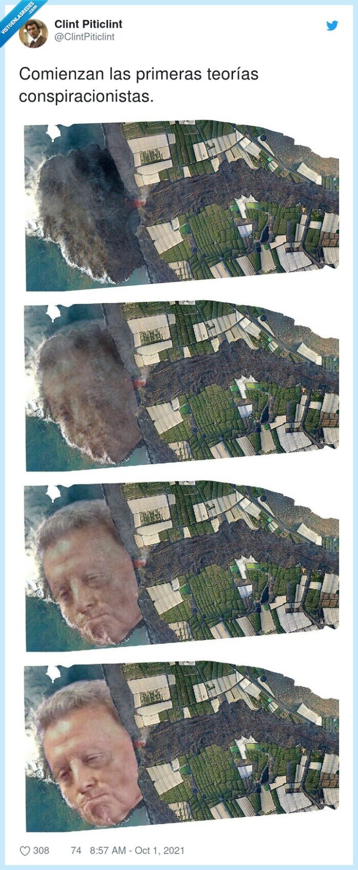 conspiracionistas,la palma,ortega cano,volcán,delta,forma