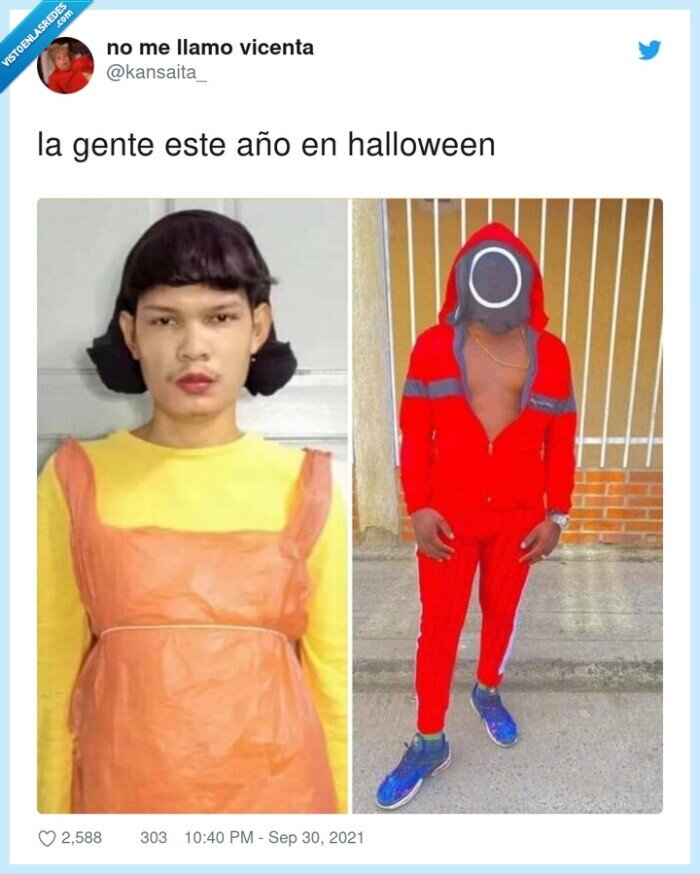 halloween,el juego del calamar,disfraz