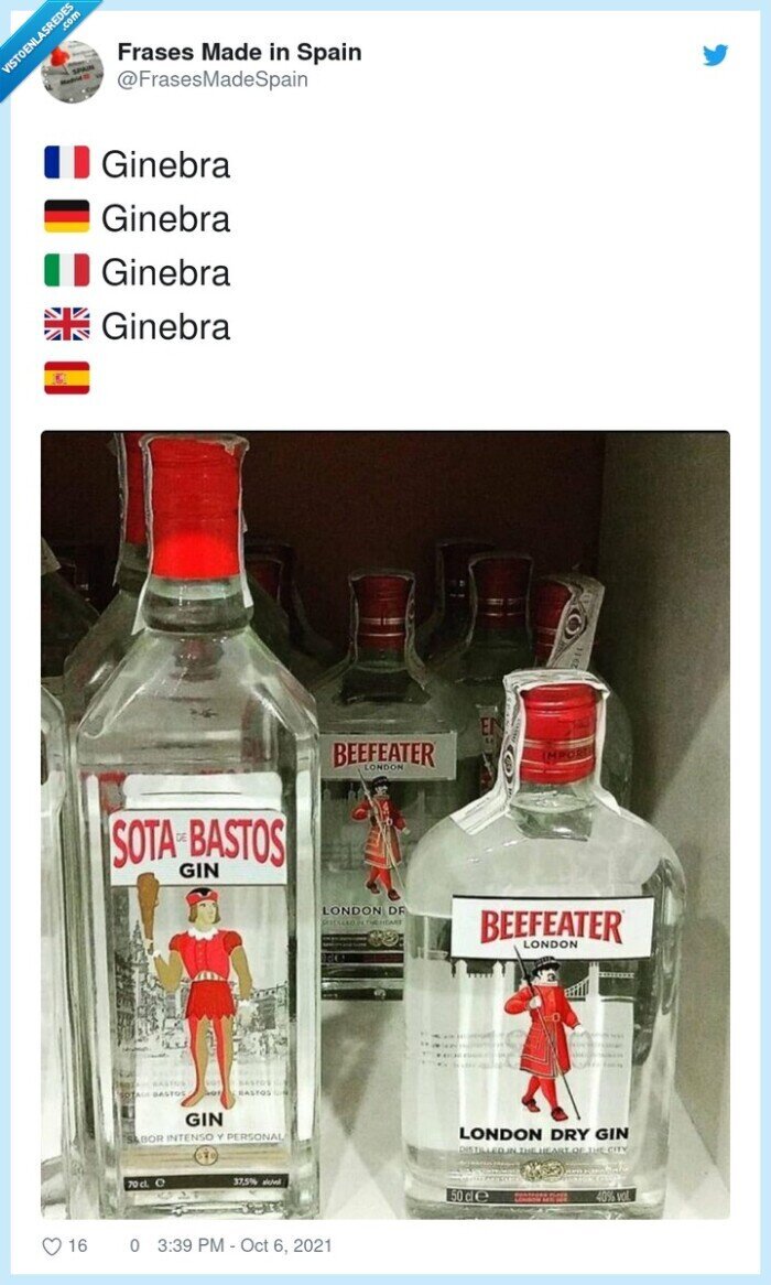 ginebra,sota de bastos,gin,beefeater