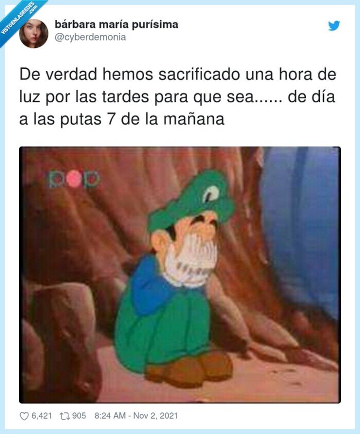 sacrificado,mañana,verdad,tardes,cambio de hora