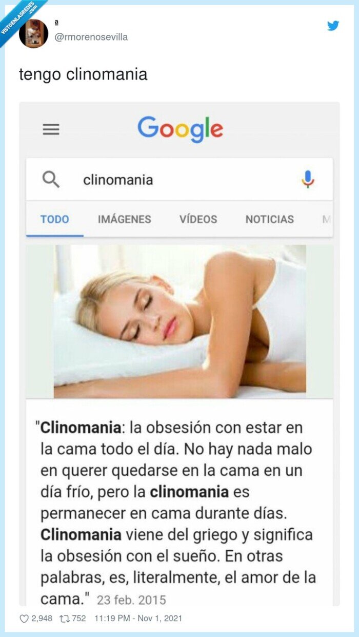 clinomania,tengo,dormir,obsesión,cama