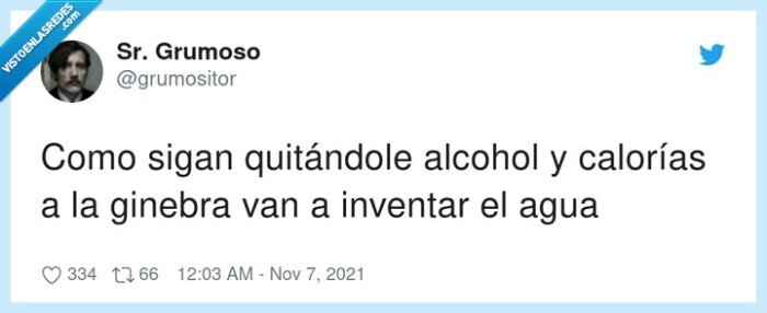 quitándole,calorías,inventar,alcohol,ginebra