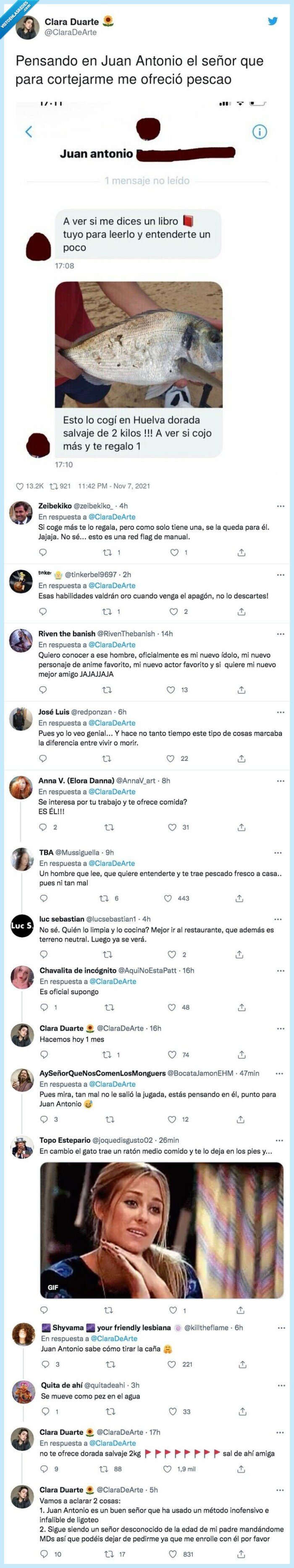 ofrecer,pescado,ligar,señor