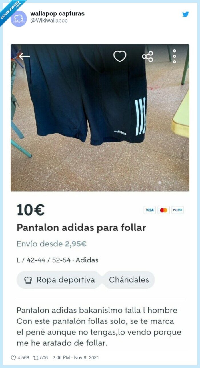 wallapop,adidas,pantalon,foIIar