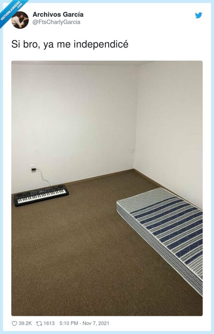 independizarse,colchon,teclado