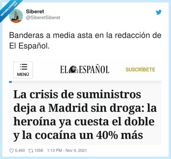 redacción,banderas,español,droga,suministros