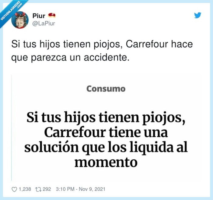 accidente,carrefour,piojos,hijos