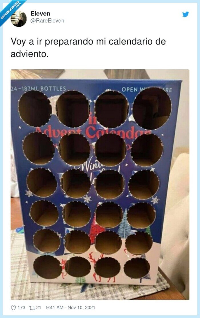 calendario,preparando,adviento,botellas