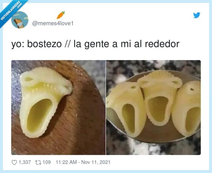 bostezo,alrededor,gente,pasta