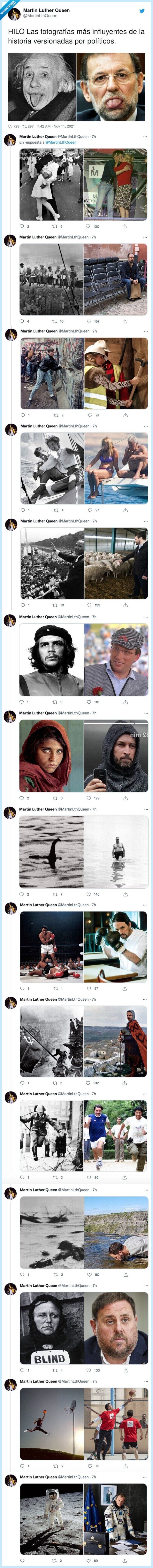 fotografías,influyentes,versionadas,políticos,historia,hilo