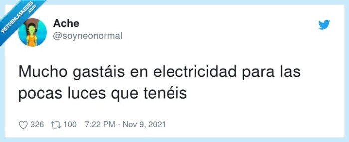 electricidad,gastar,pocas luces