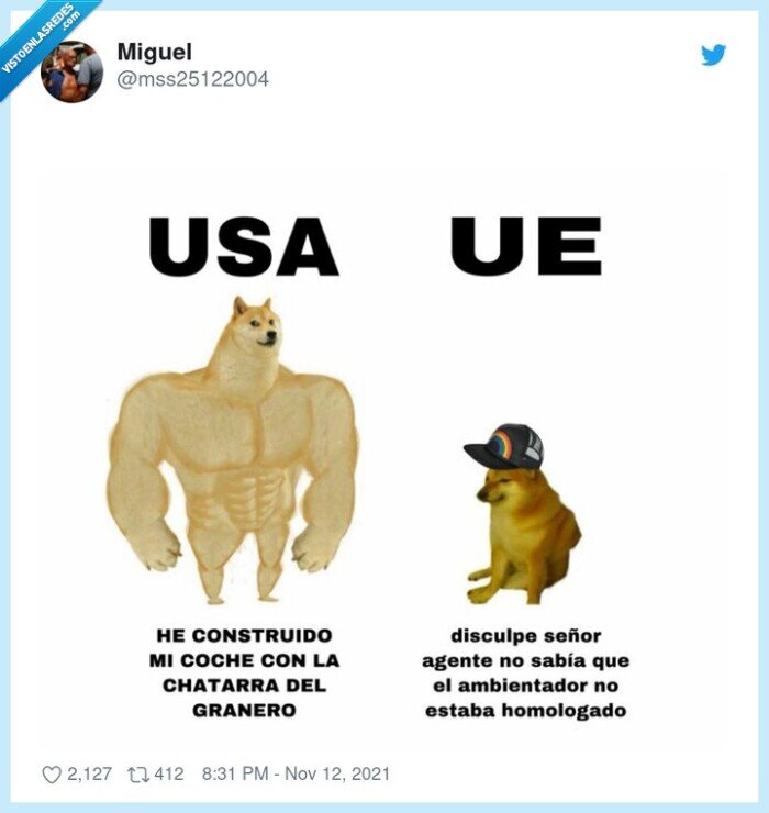 doge,cheems,usa,coche,chatarra,homologado