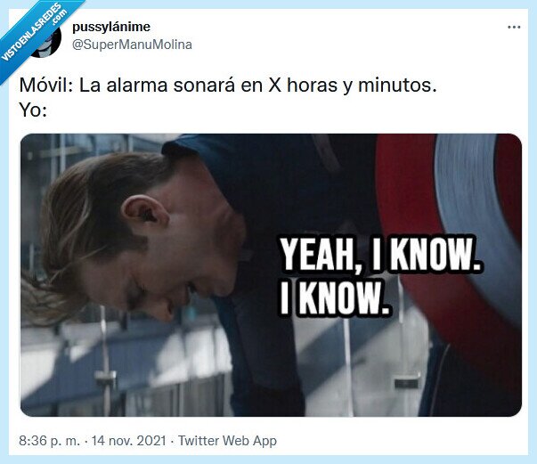 alarma,sonar,móvil,capitán américa