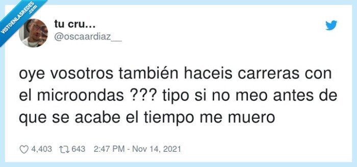 microondas,carreras,tiempo