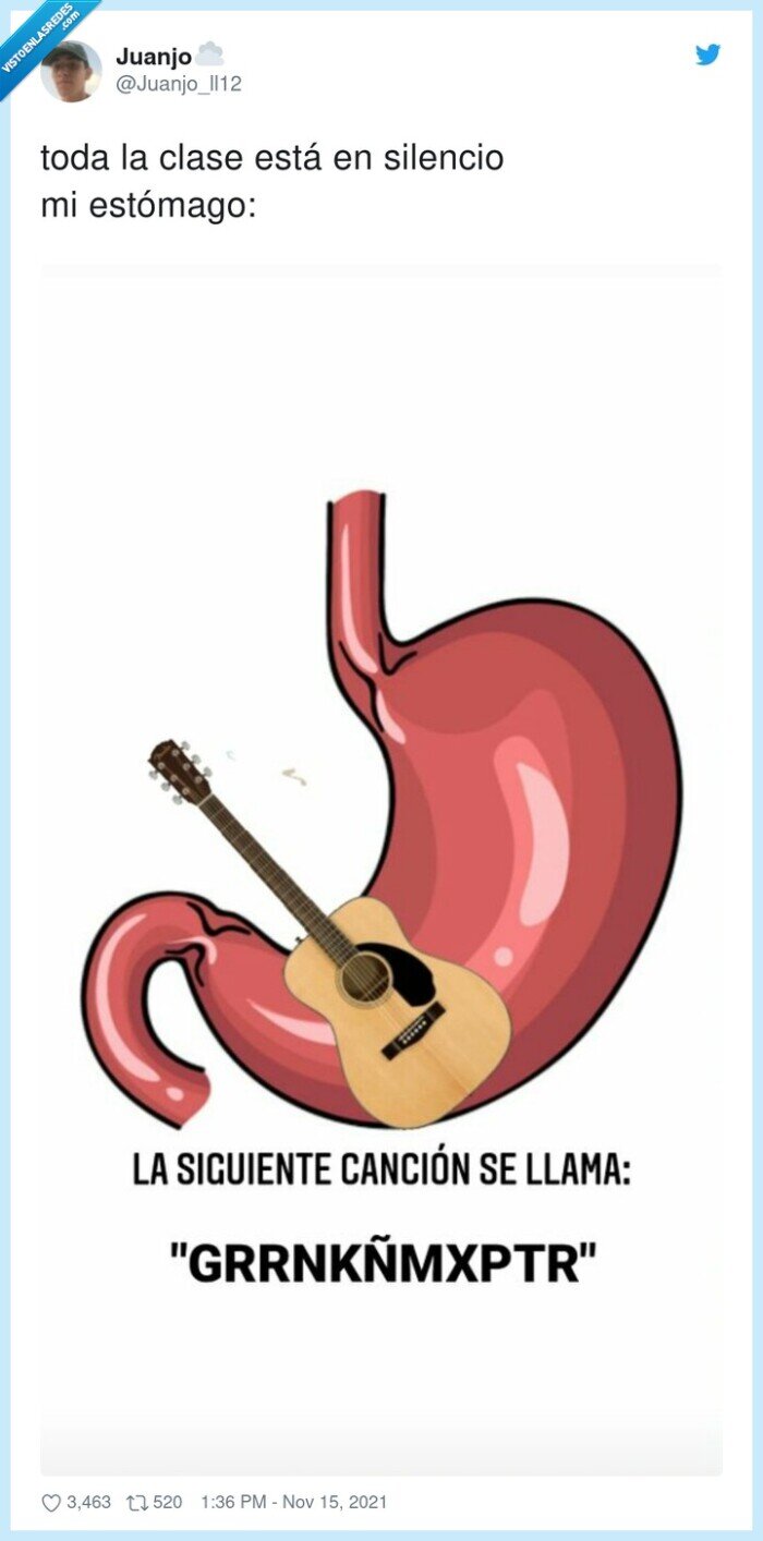 estómago,silencio,clase