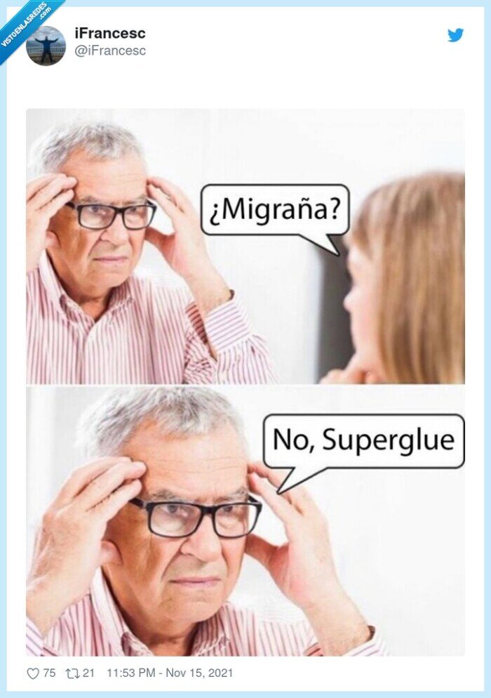 migraña,manos,pegadas,cabeza,superglue