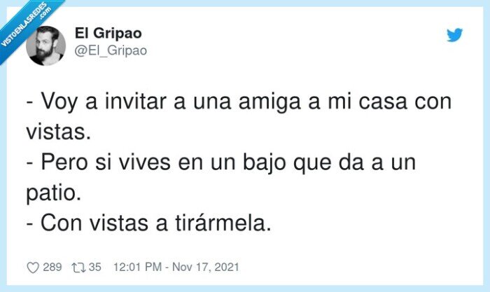 tirármela,invitar,vistas,amiga,patio