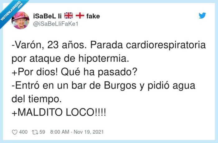 cardiorespiratoria,hipotermia,burgos