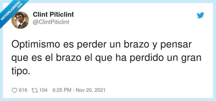 optimismo,perder,pensar,brazo