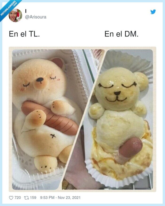 salchicha,oso,panecillo