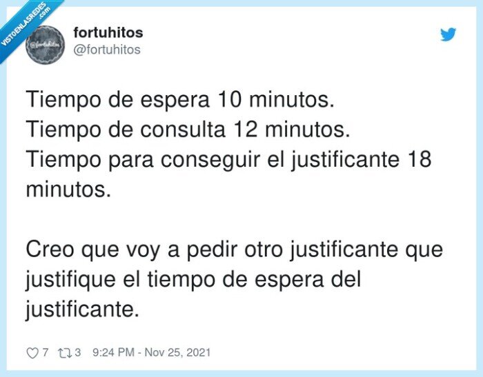 justificante,justificar,conseguir,consulta,minutos,esperar