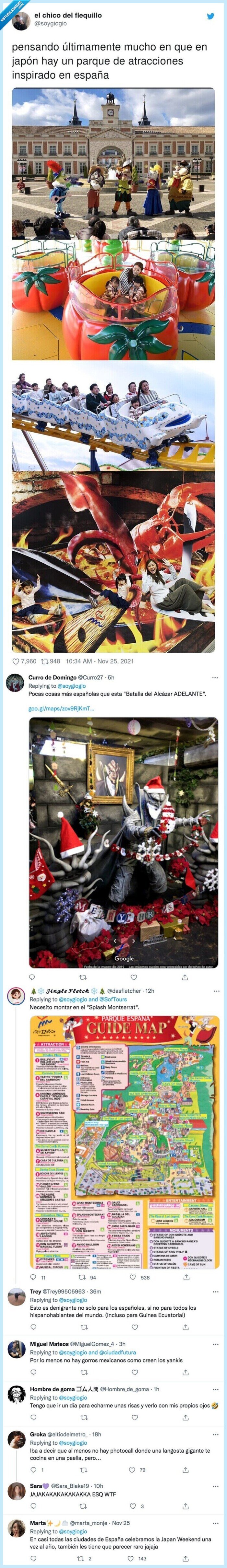 atracciones,inspirado,parque,españa,japón