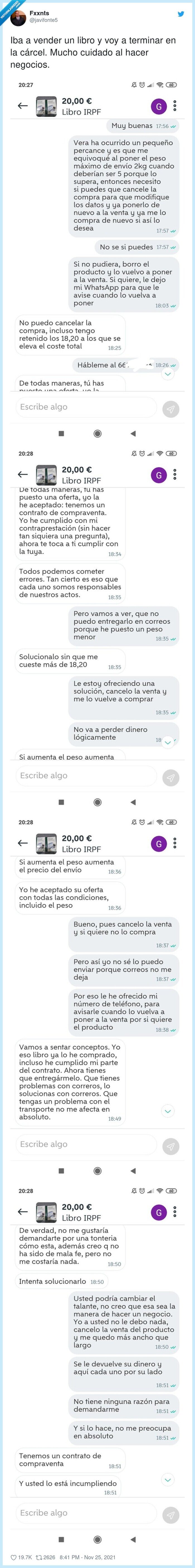 terminar,negocios,cárcel,cuidado,vender,libro