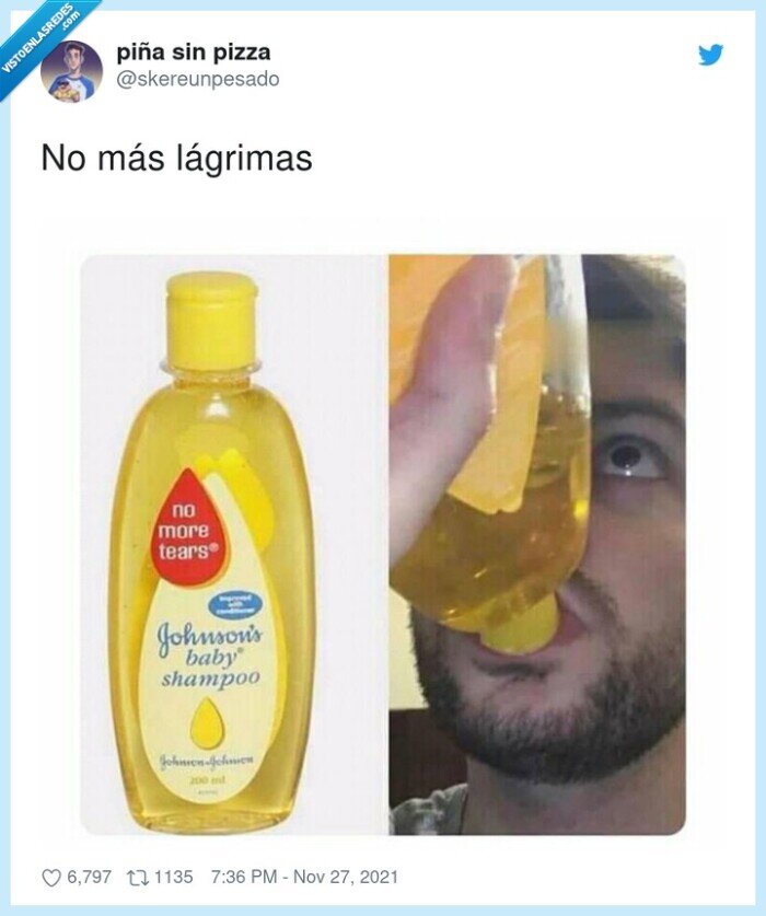 lágrimas,beber,champú