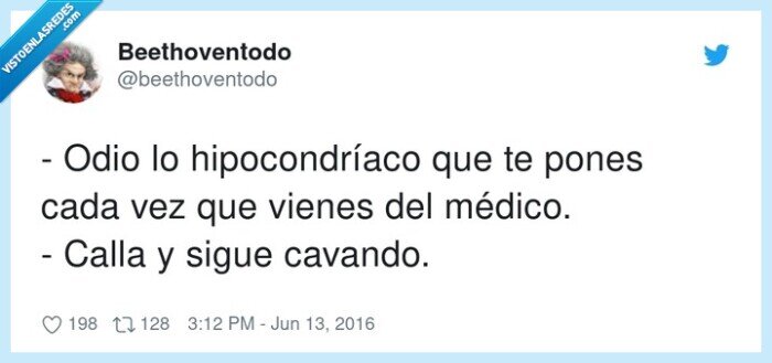 hipocondríaco,médico,cavar