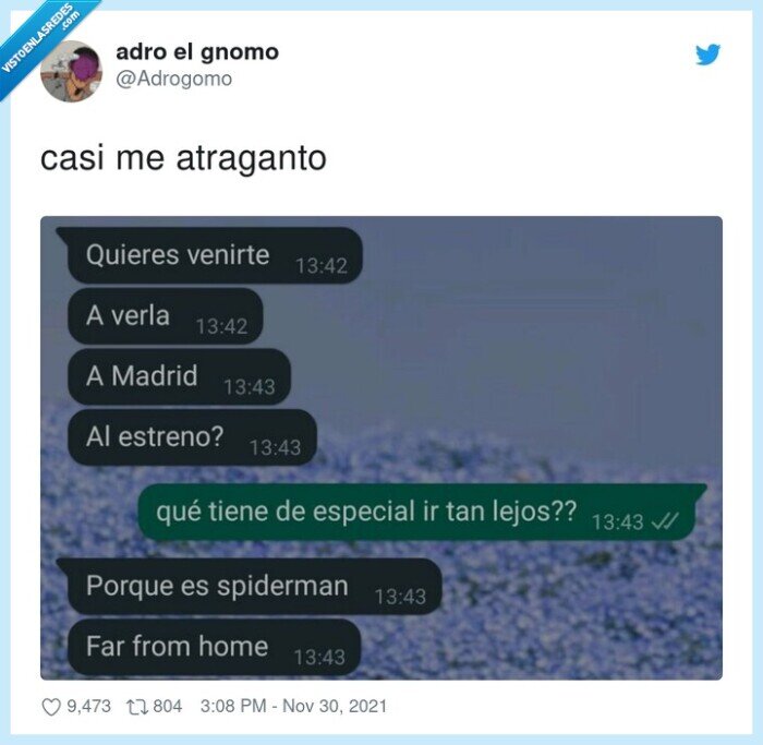 spiderman,lejos,película