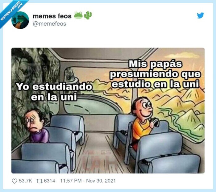 autobus,meme,bus,estudiar,universidad,padres