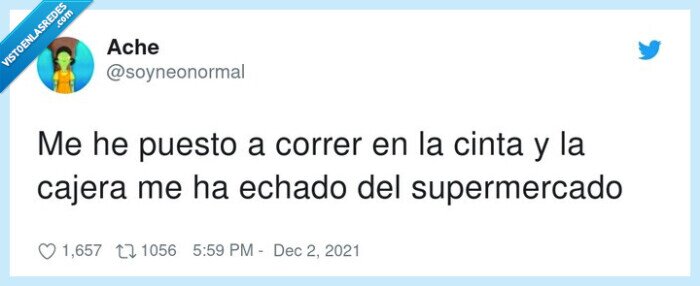 supermercado,correr,cajera,echar,cinta