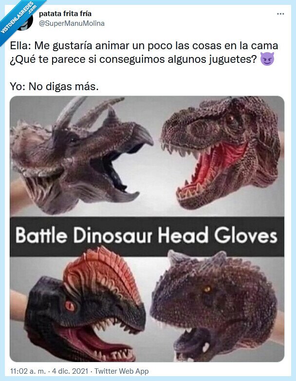 cama,juguetes,pareja,dinosaurio