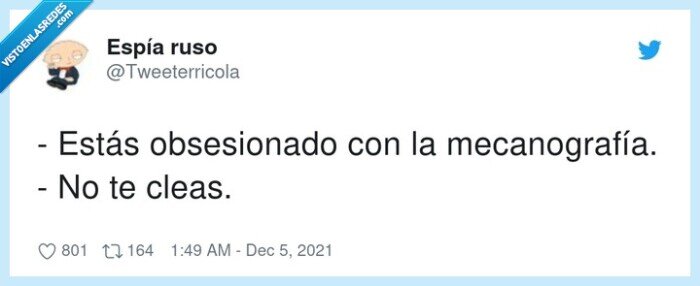 mecanograf&iacute;a,obsesionado,teclear