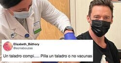 Enlace a Hugh Jackman se vacuna y todos los comentarios van en la misma línea ante tal brazaco