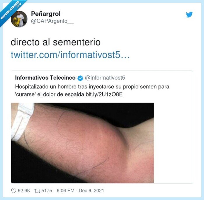 directo,inyectarse,curar,dolor