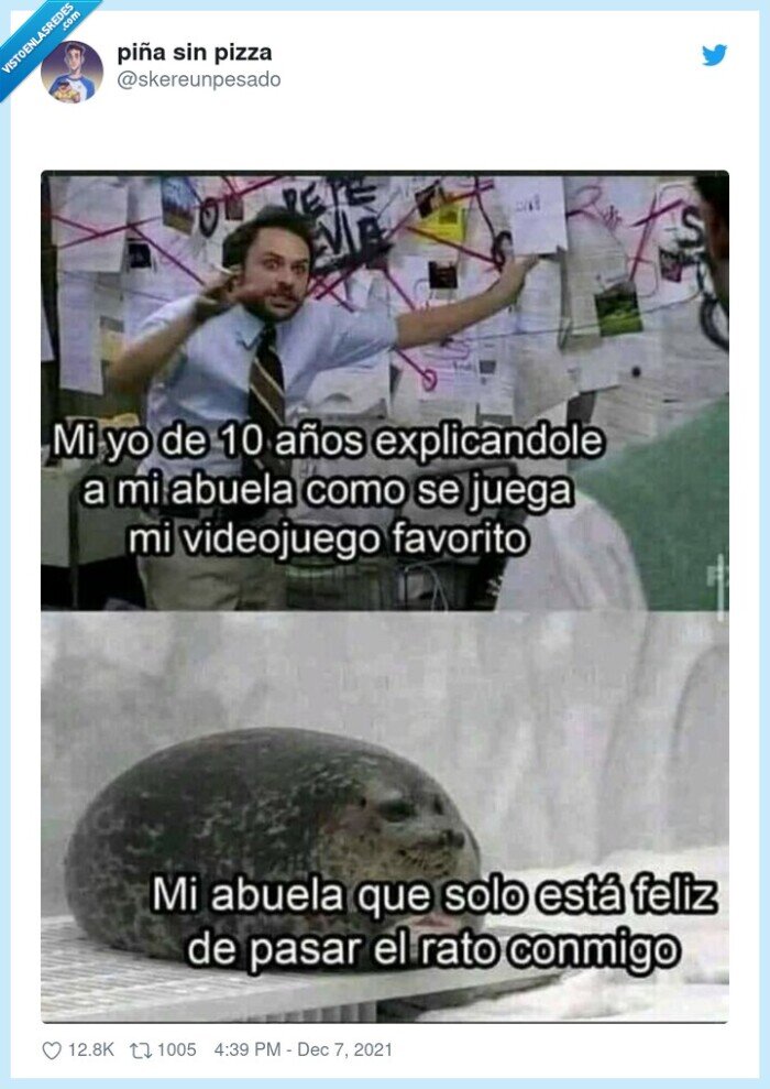 foca,abuela,explicaciones,videojuego