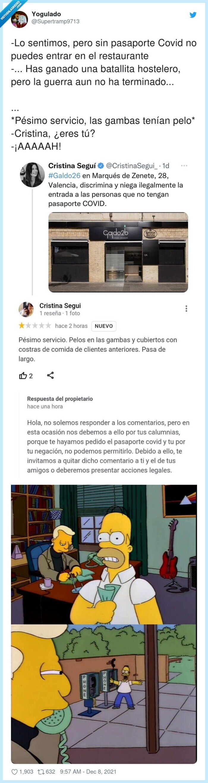restaurante,hostelero,coronavirus,cristina segui,pasaporte,servicio