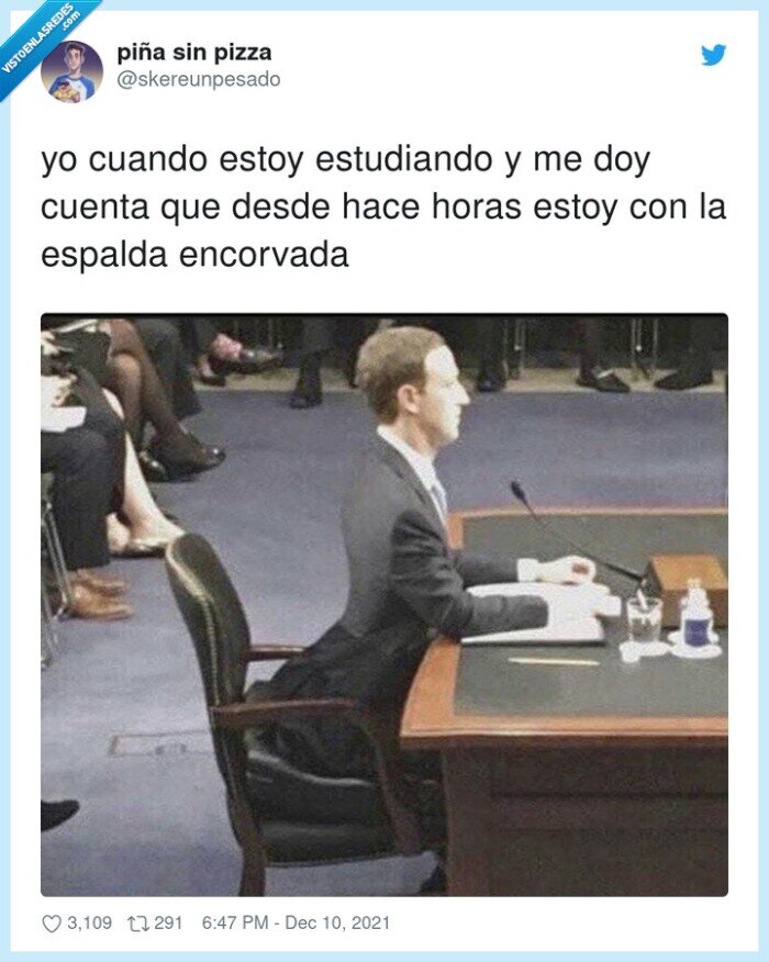 estudiando,encorvada,espalda,mark zuckerberg